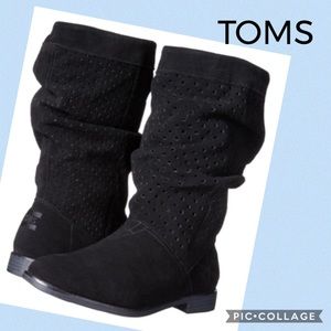 Toms slouchy Serra Perforated Booties